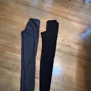 Women's Black and Gray Leggings